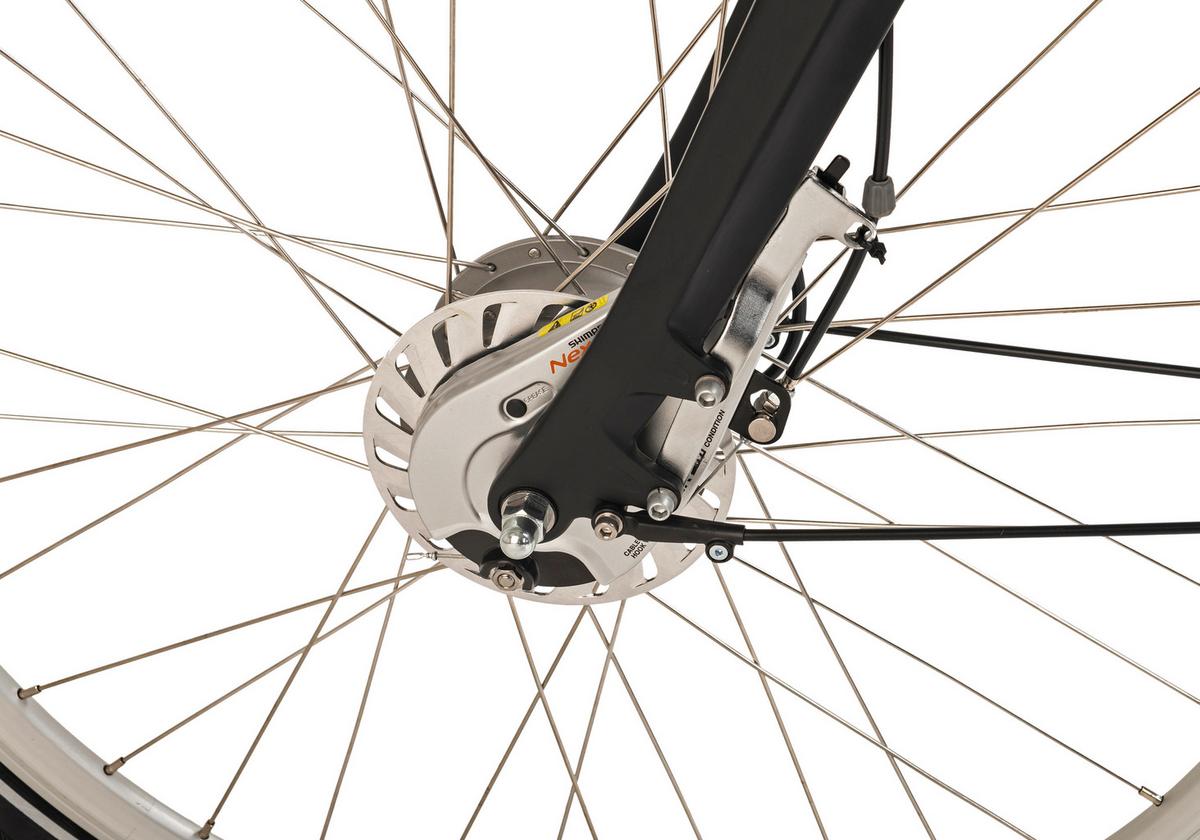 E-Bike City Damen Vogue Mestengo 28 Zoll , 7 Gänge - Schwarz, Basics, Metall (180/70/100cm)