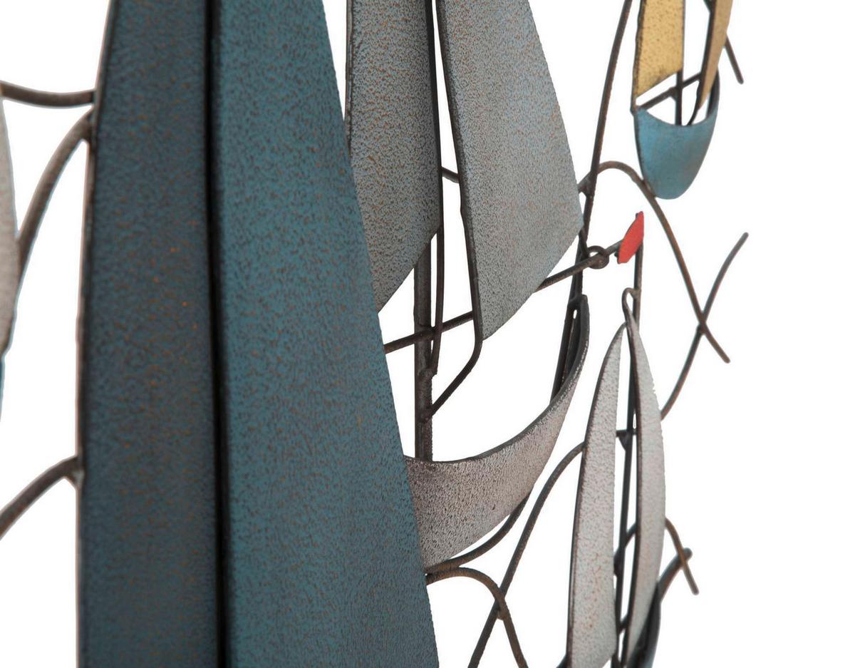 Wanddeko Sea Grautöne, Gelb B: 114 Cm - Basics, Metall (114/62/3cm)