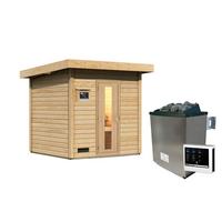 Saunahaus Bente 2 196/212/196 cm - Fichtefarben, Basics, Holz (196/212/196cm)