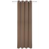 Ösenvorhang Caro - Taupe, KONVENTIONELL, Textil (140/245cm) - Ondega