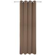 Ösenvorhang Caro - Taupe, KONVENTIONELL, Textil (140/245cm) - Ondega