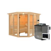 Sauna Kea 2 231/198/202 Cm - Fichtefarben, Basics, Holz (231/198/202cm)