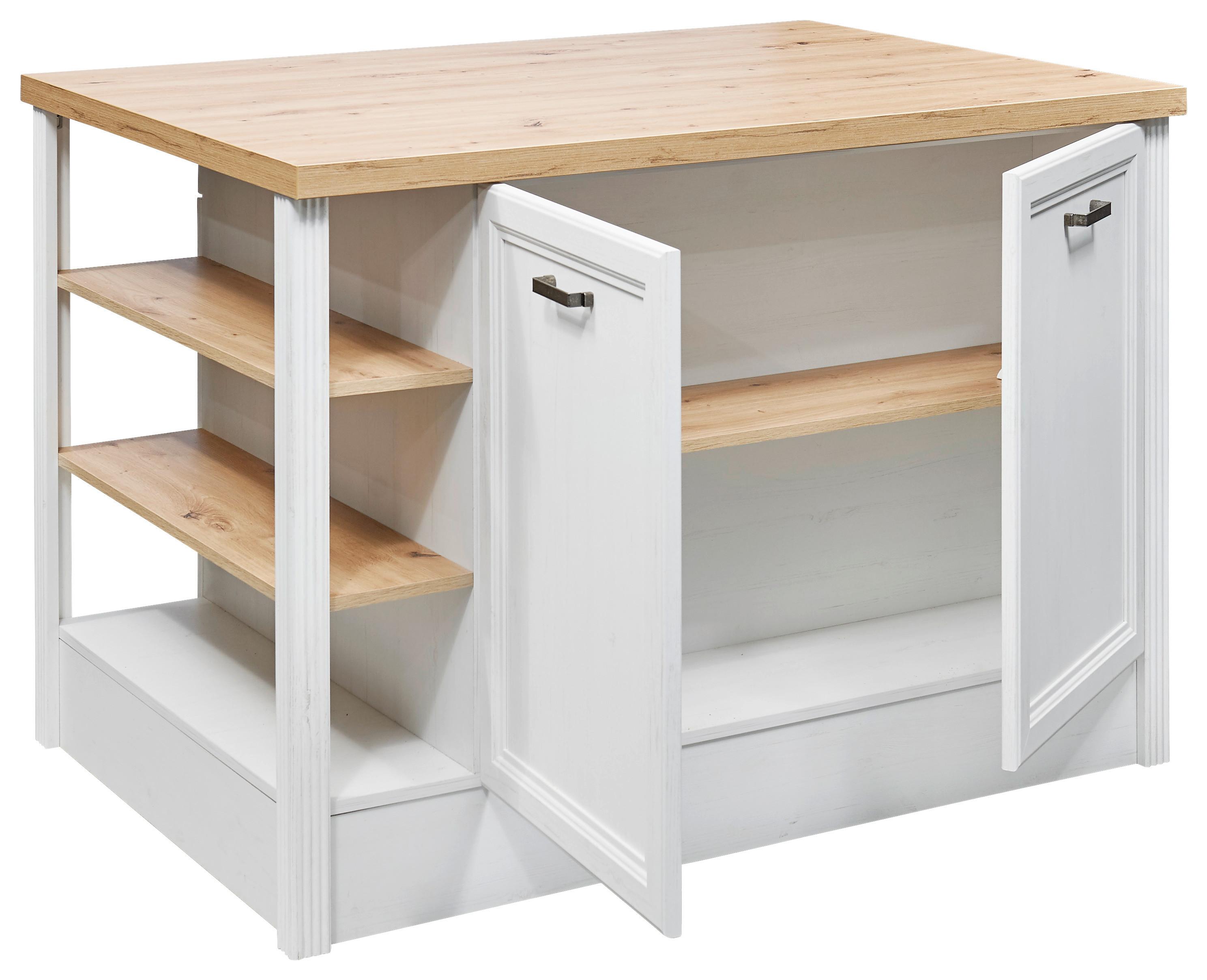 Konyhasziget Jasmin - mandulafenyő/Artisan tölgy, Modern, faalapú anyag (130/91/90cm)