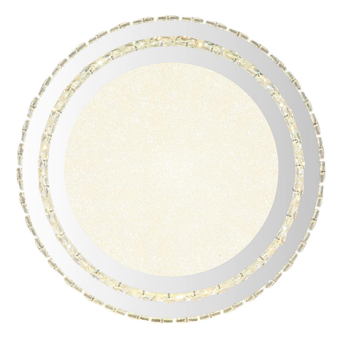 LED-Deckenleuchte 68157-38 - Klar/Chromfarben, KONVENTIONELL, Glas/Kunststoff (40/15.5cm) - Globo