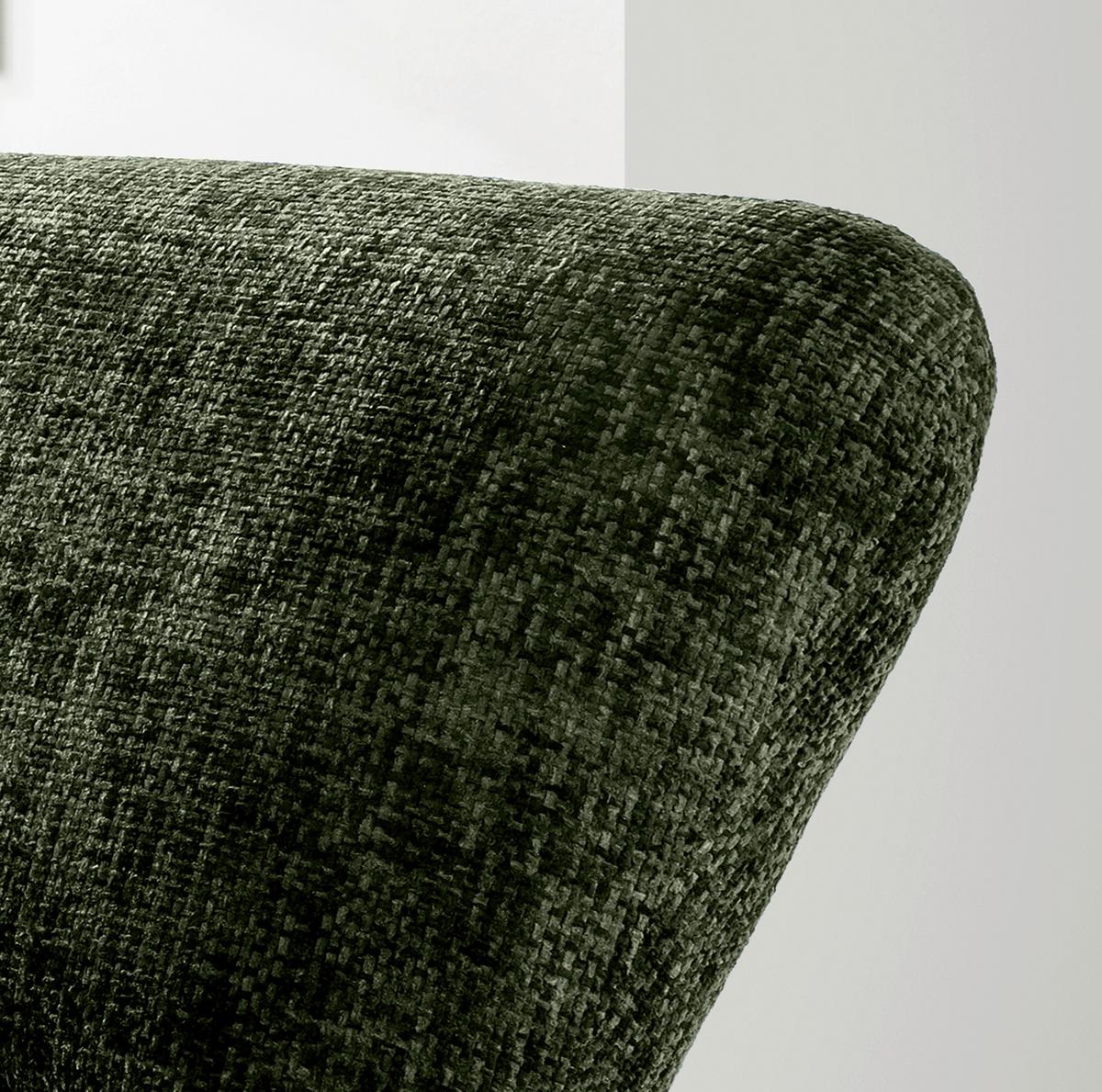 XXL-Sessel Cremallo, Dunkelgrün B: 95 cm - Dunkelgrün/Schwarz, Trend, Textil (95/77/94cm) - Livetastic