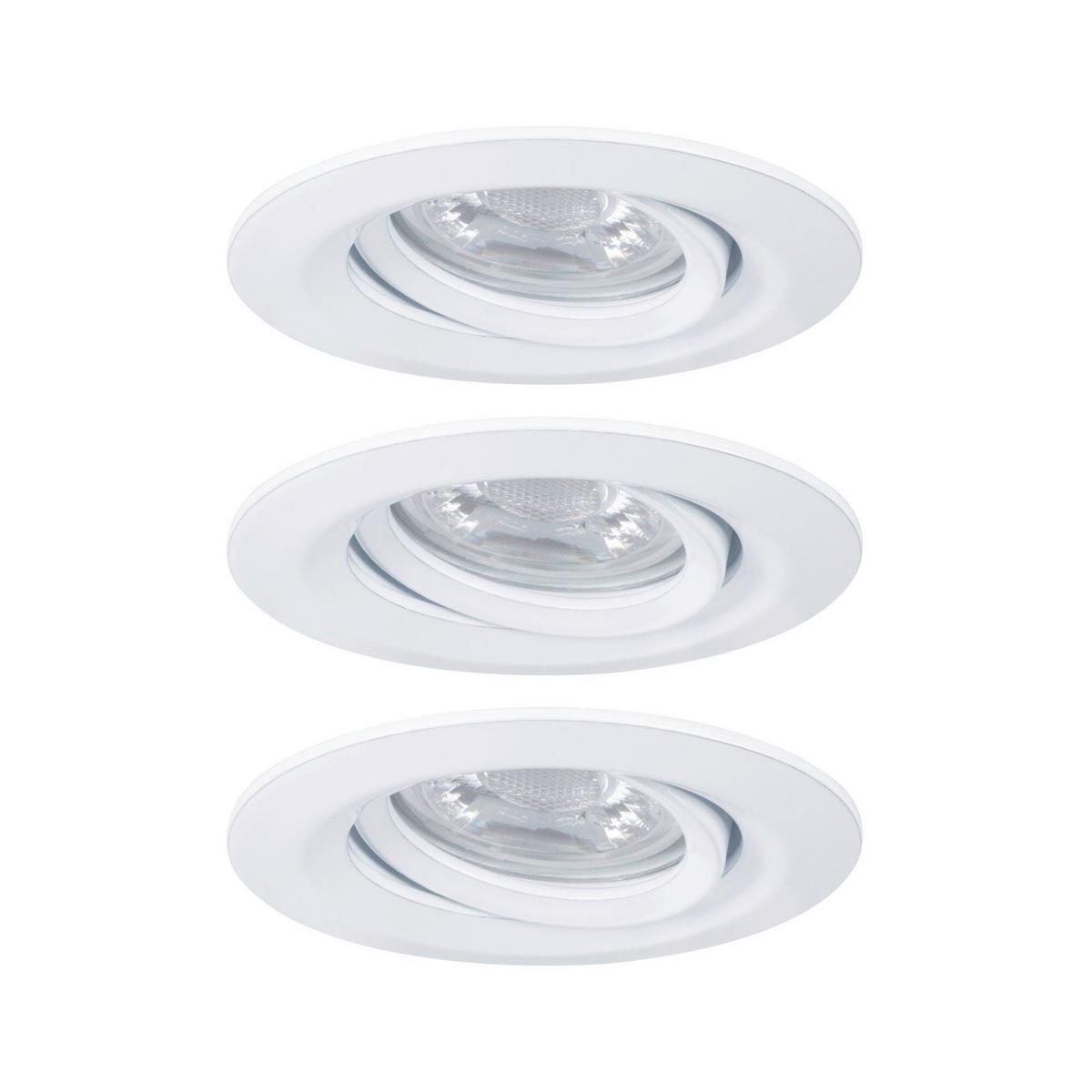 Led-spotkopf 3-flammig Ø 6,6 Cm - Weiß, Design, Metall (6.6cm) - Paulmann