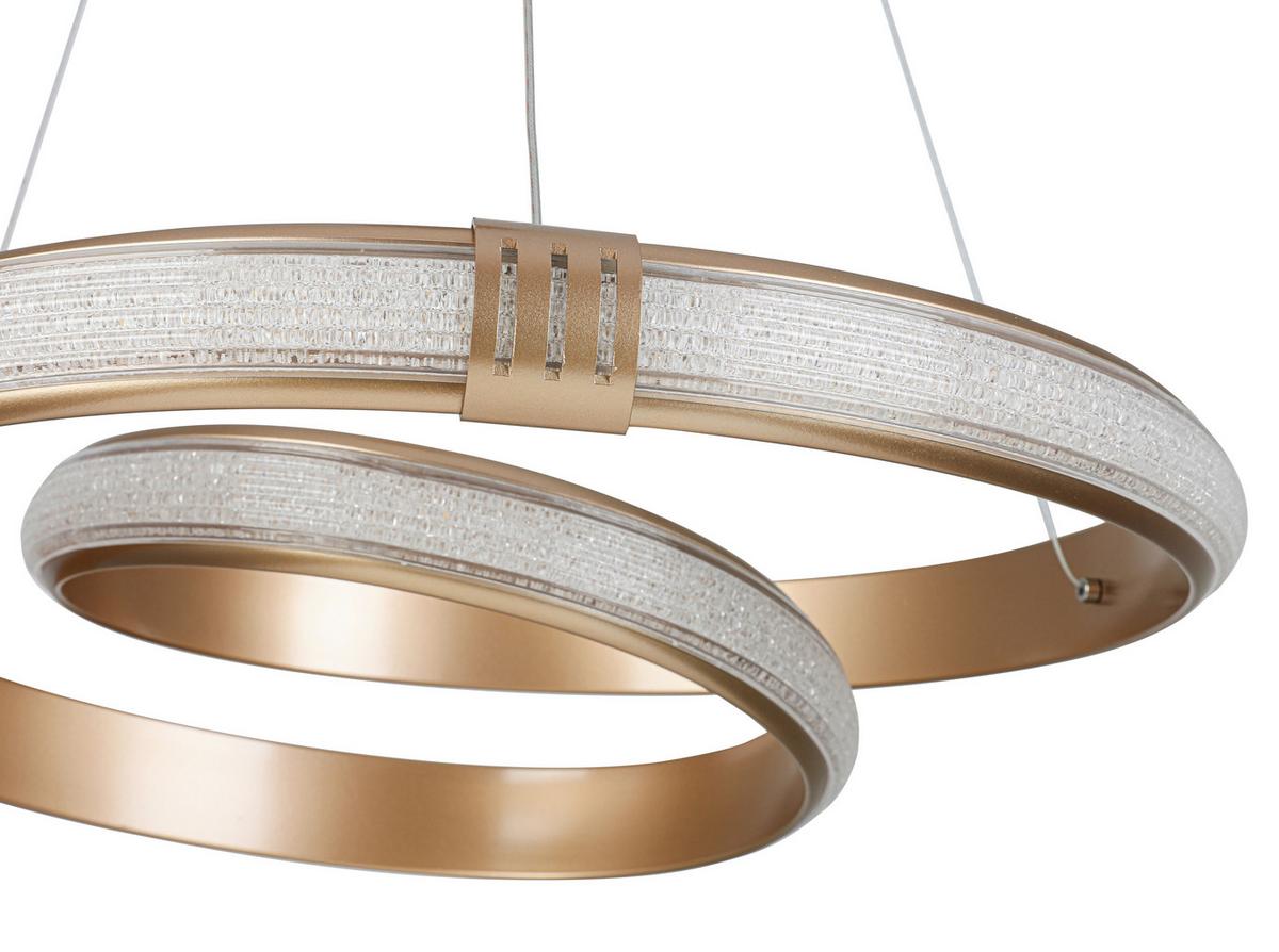 LED-Hängeleuchte Ceylan - Cappuccino, Basics, Kunststoff/Metall (50/120cm) - Luca Bessoni