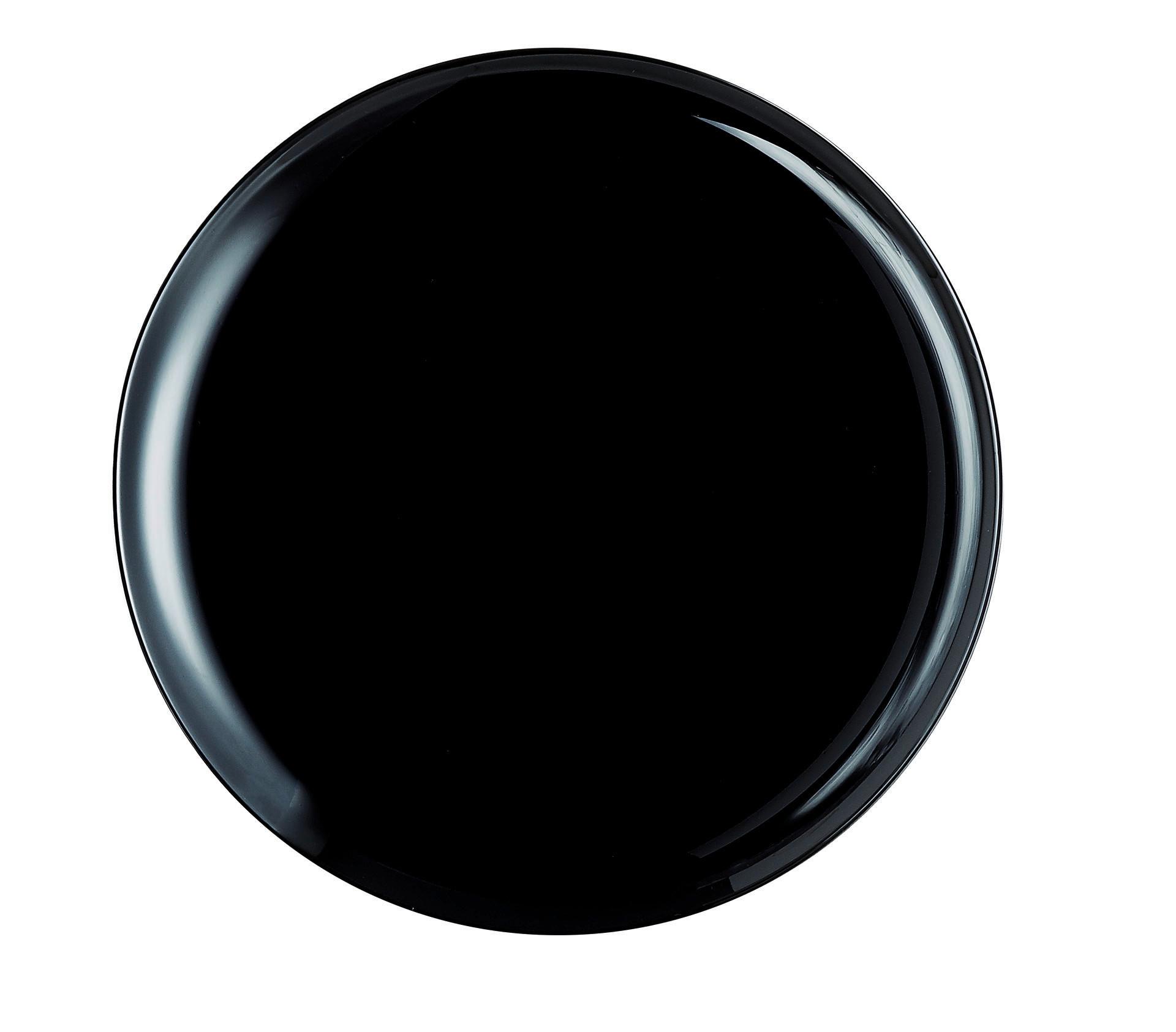 Talíř Na Pizzu Brigitte Black - černá, Konvenční, sklo (32,1/2,4cm) - Based