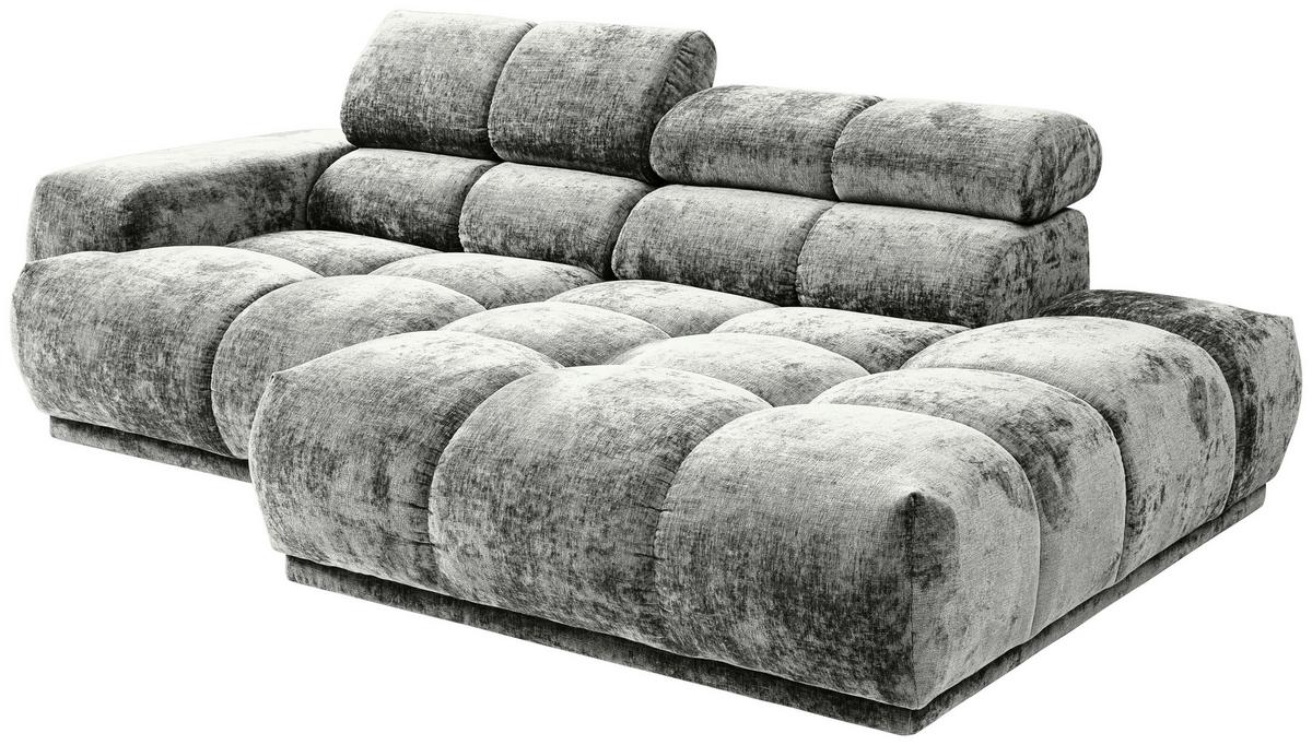 Ecksofa Chani Grau, Schenkel: 239x150 cm - Grau, MODERN, Textil (239/150cm) - MID.YOU