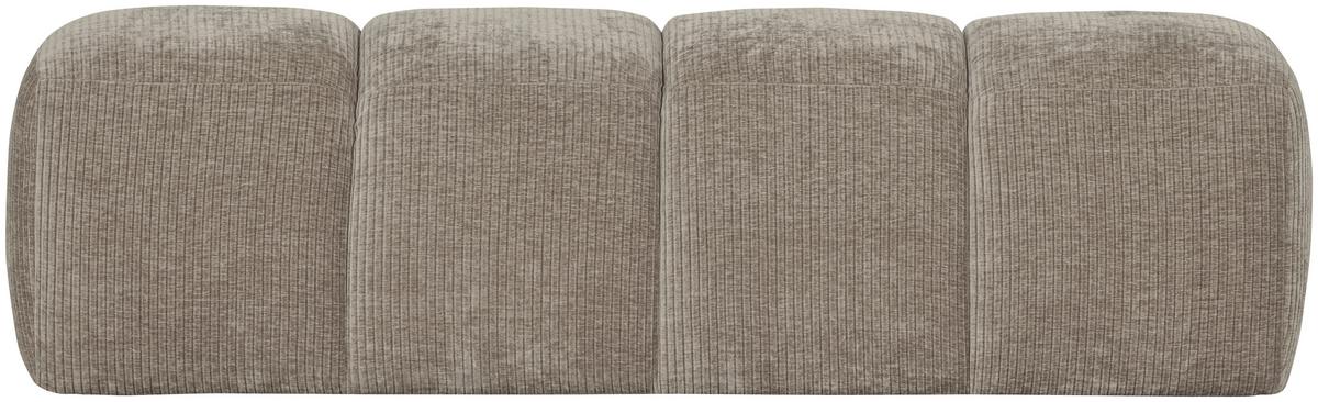 Sitzbank Mojo Sandfarben B: 164cm - Sandfarben/Schwarz, MODERN, Textil (164/49/45cm) - Livetastic