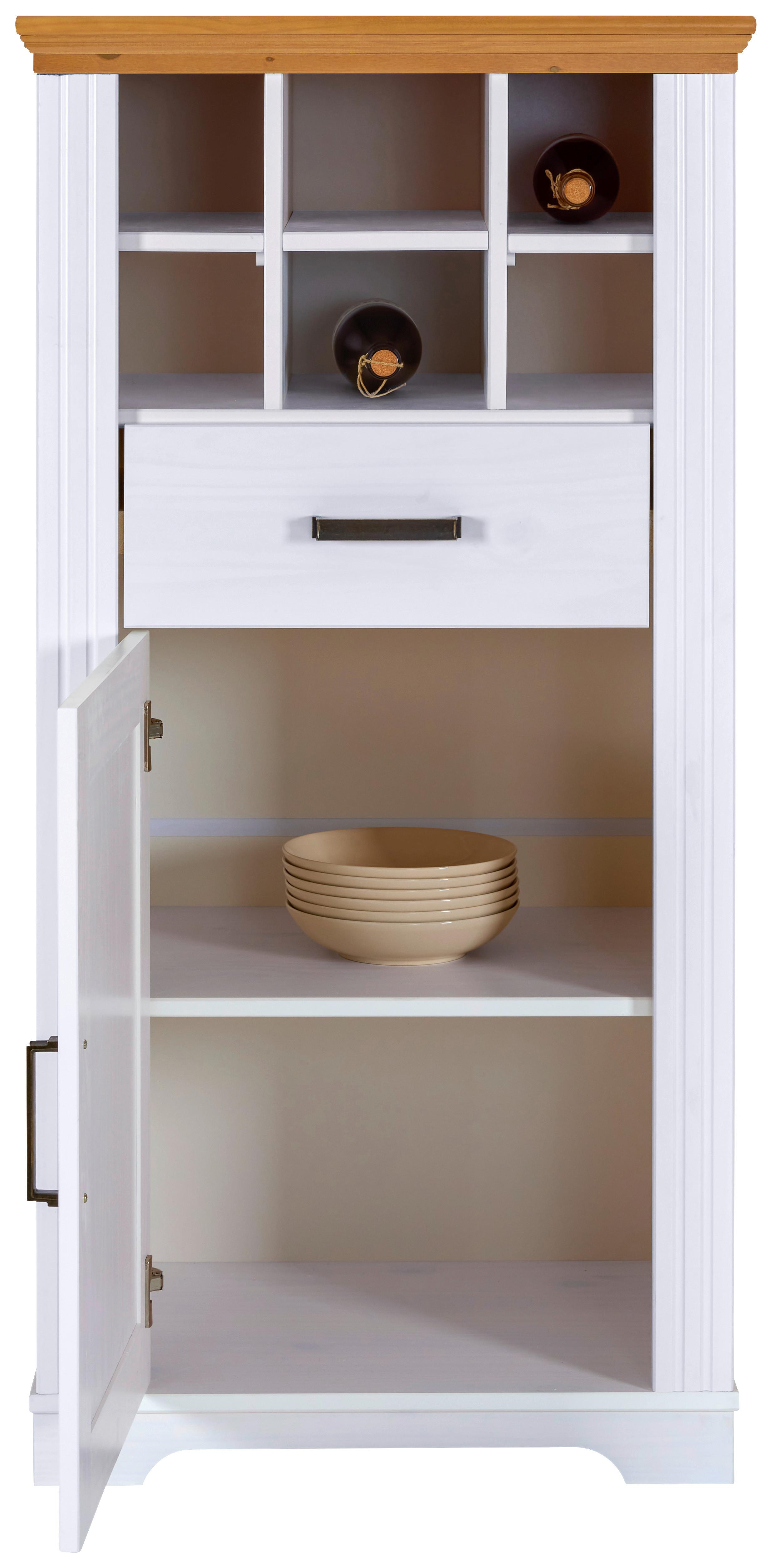 Kommode Maluno 20909060 - Eichefarben/Weiß, KONVENTIONELL, Holz (68/136/48cm) - MID.YOU