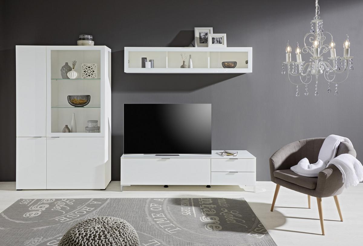 Kronleuchter 63126-5ma Crisi - Weiß, LIFESTYLE, Kunststoff/Metall (44/150cm) - Globo