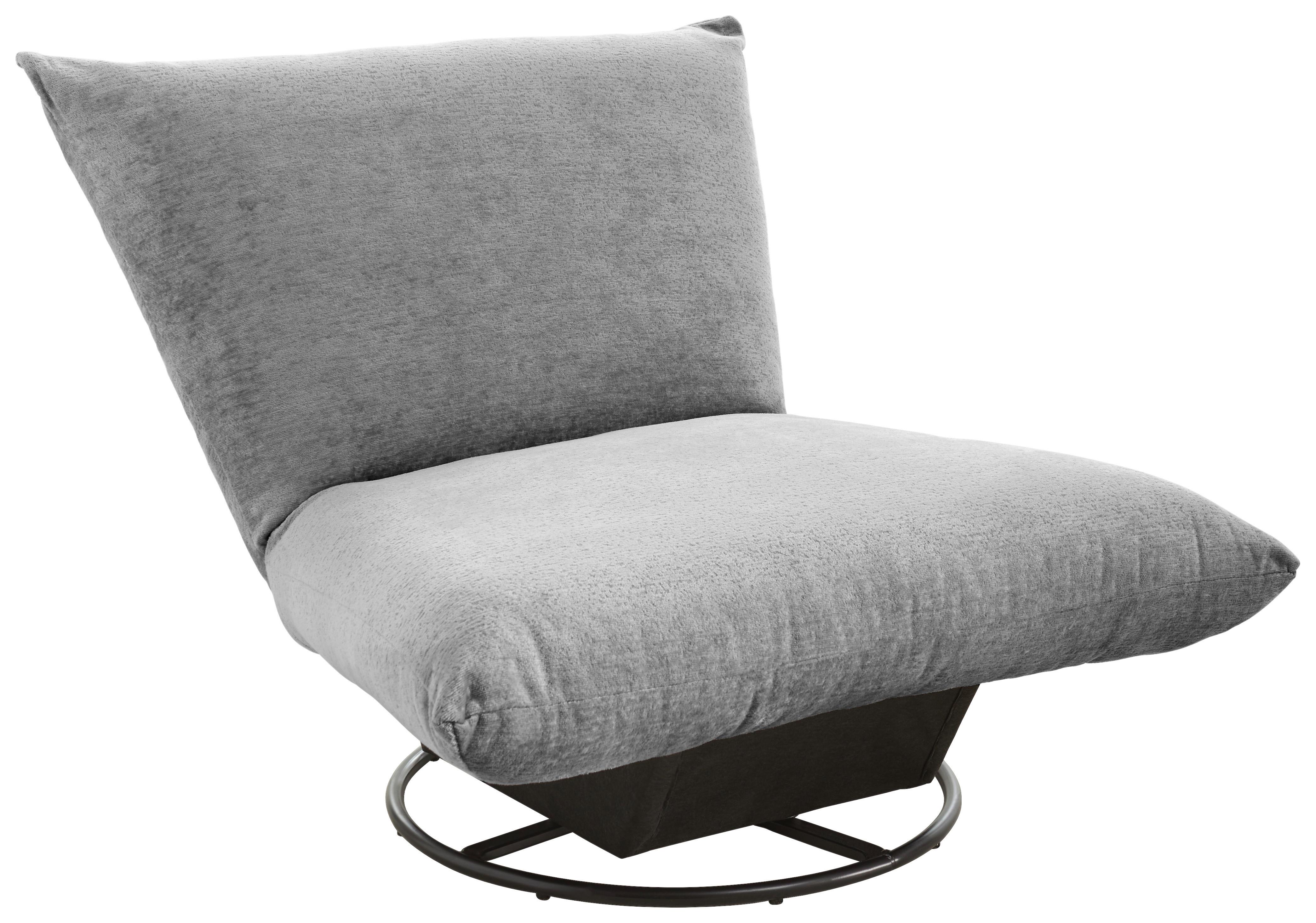 Relaxsessel Cremona Polyester Blau/Grau - Blau/Schwarz, Design, Textil (100/78/96cm) - Livetastic