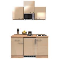 Minikuchyně NEPAL včetně spotřebičů a dřezu - Sonoma dub/kašmírová, Moderní, kov/kompozitní dřevo (150,5cm) - FlexWell