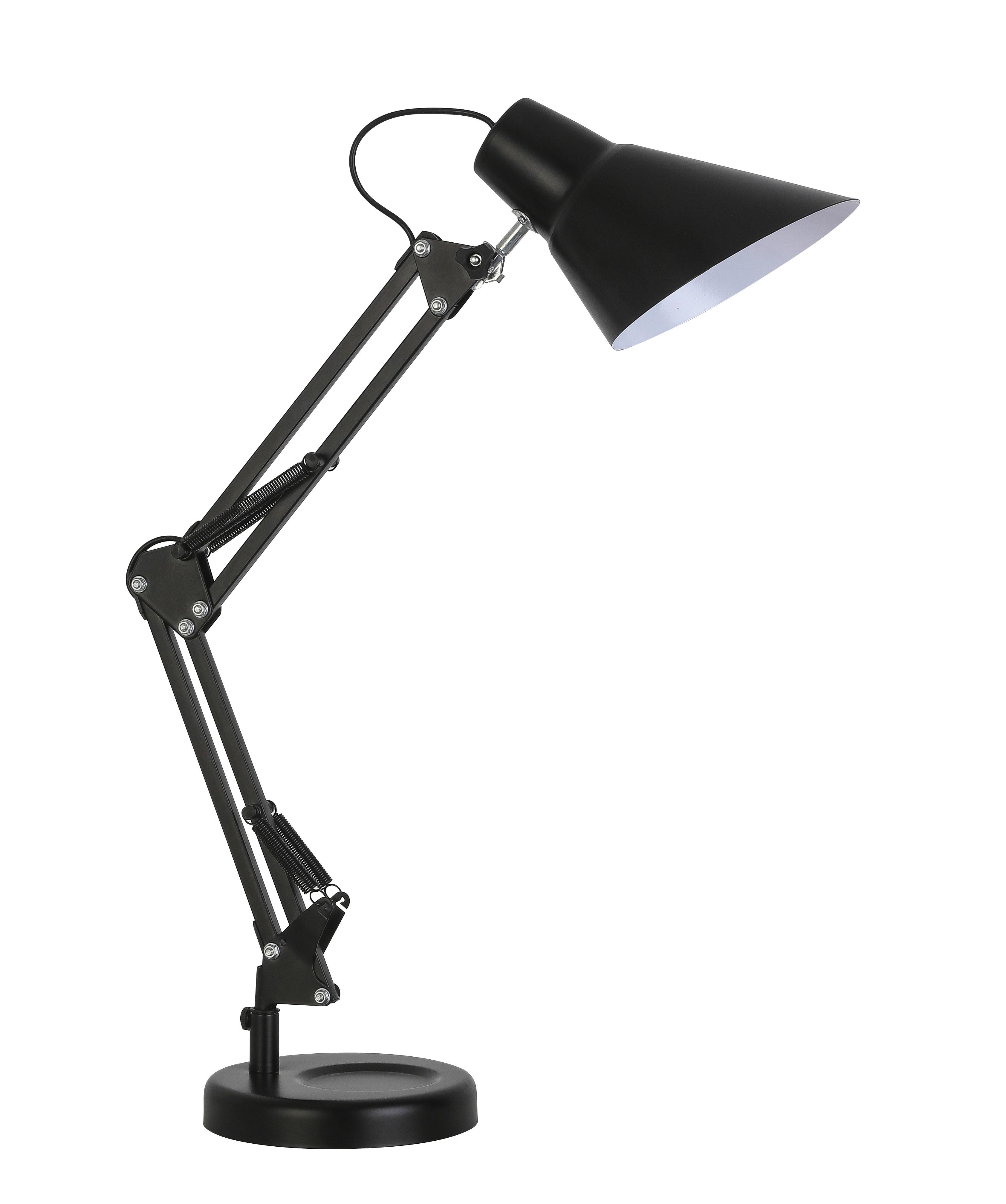 LAMPA NA PÍSACÍ STÔL ALONSO - čierna, Lifestyle, kov (15/58cm) - Modern Living