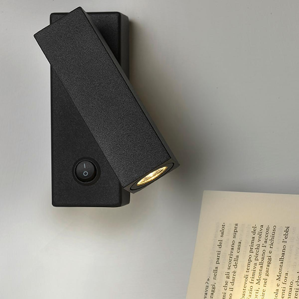 Led-wandleuchte 5001/apn - Schwarz, Design, Metall (11/8/4cm)