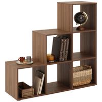 Raumteiler Pisa 3 - Walnussfarben, MODERN, Holzwerkstoff (112/113/35cm)
