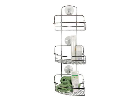 Sprchový Regál Milano 7 B991741 - barvy stříbra, Konvenční, kov (26/57,5/20cm) - Ombra Sprchový Regál Milano 7 B991741 - barvy stříbra, Konvenční, kov (26/57,5/20cm) - Ombra