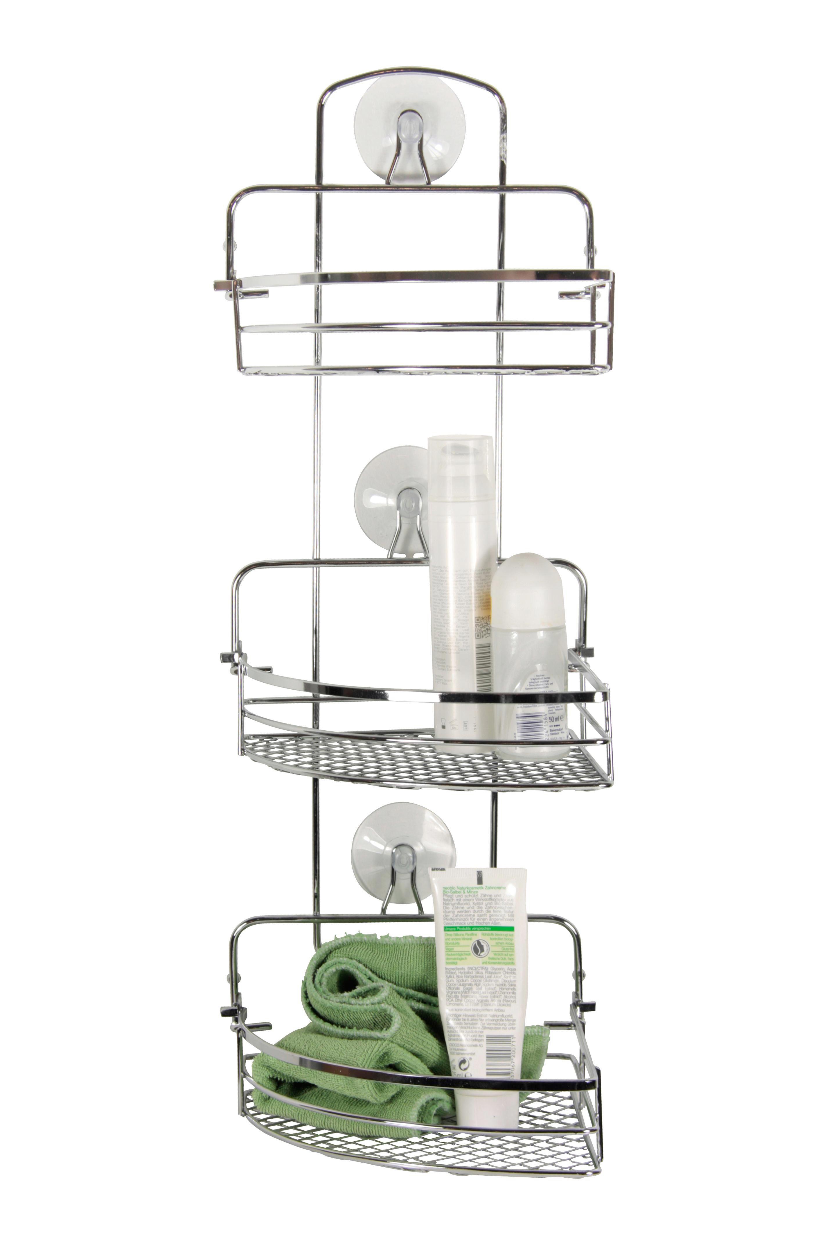 Zuhany Polc Milano 7 B991741 - Ezüst, konvencionális, Fém (26/57,5/20cm) - Ombra