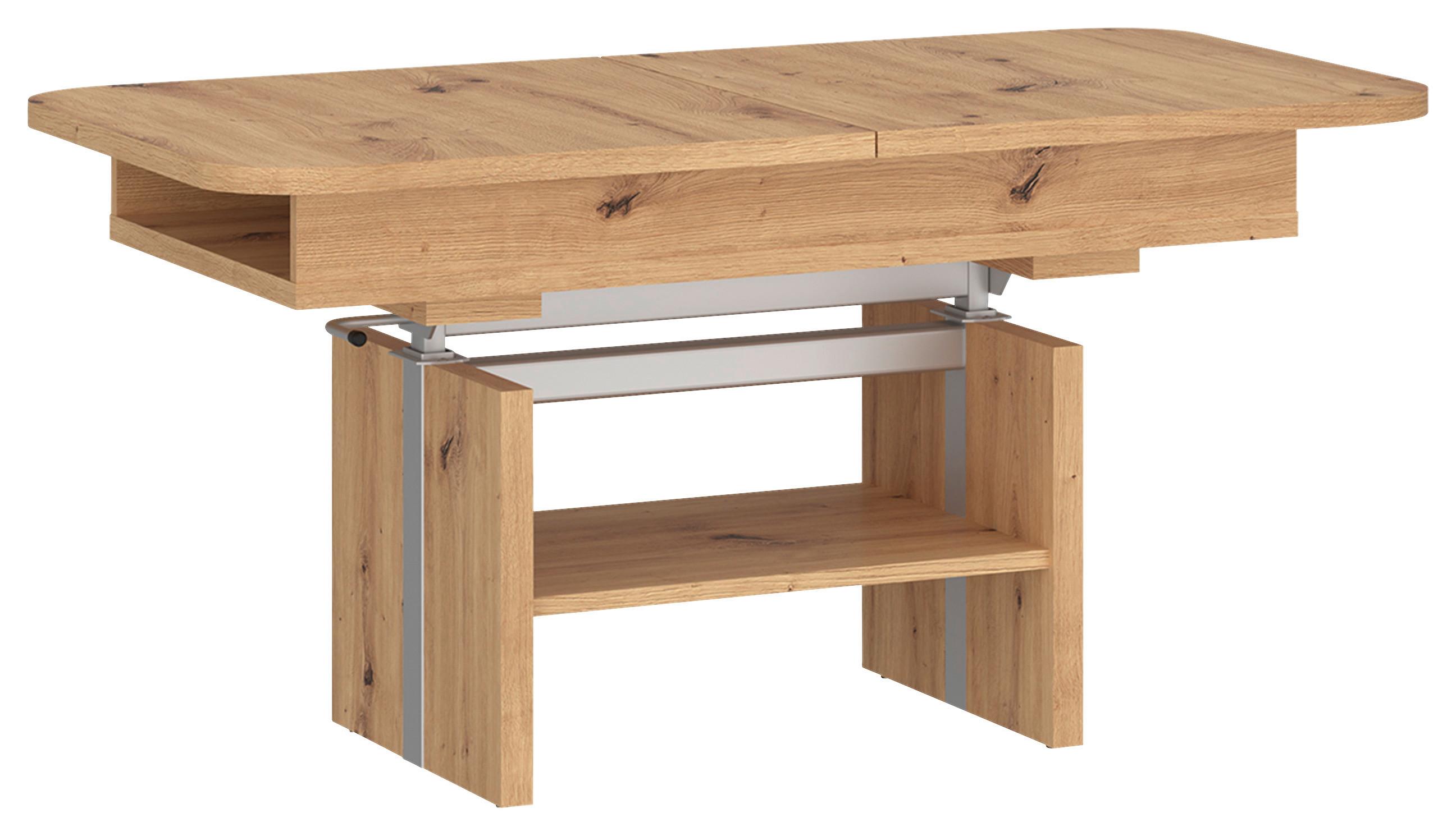 Couchtisch Cortado Eiche Artisan, B: 110-150cm - Eiche Artisan, MODERN, Holzwerkstoff (110-150/56-72/65cm) - Modern Living