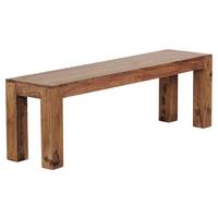 Lavíca z masívneho dreva Mumbai sheesham - farba indického palisandra, Modern, drevo (160/45/35cm) - MID.YOU