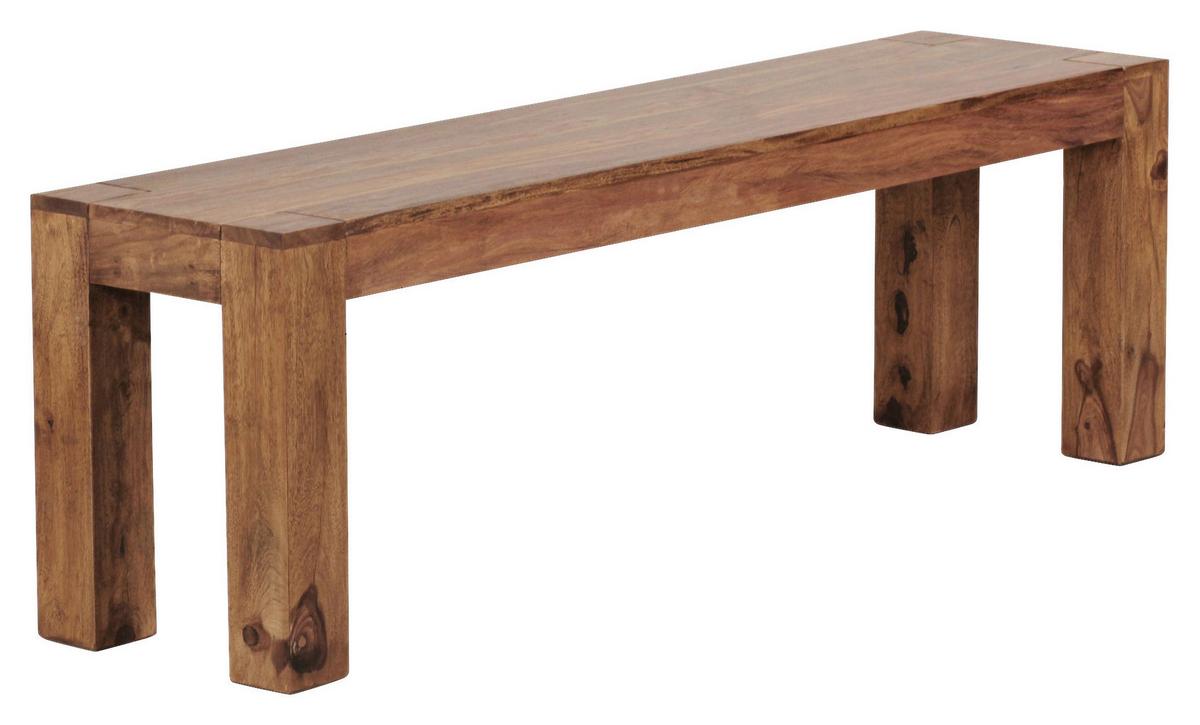 Lavíca z masívneho dreva Mumbai sheesham - farba indického palisandra, Modern, drevo (160/45/35cm) - MID.YOU