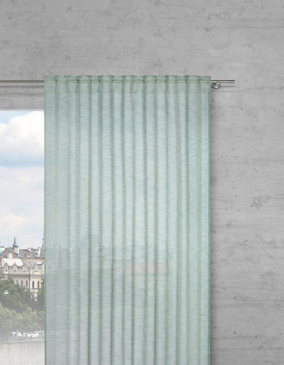 HOTOVÝ ZÁVES Sigrid, 140/300cm, zelená - zelená, Modern, textil (140/300cm) - Premium Living