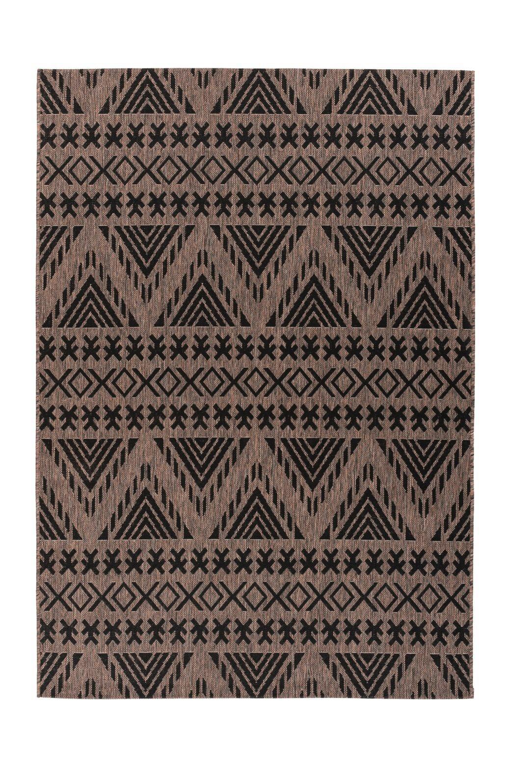 Flachwebteppich Splash 500 Braun/Grau, 200x290 cm - Braun/Grau, KONVENTIONELL, Textil (200/290cm)