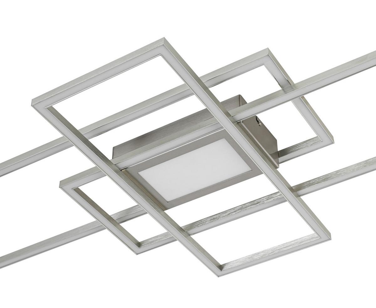 LED-Deckenleuchte Christina - Alufarben/Weiß, Basics, Kunststoff/Metall (45,8/100/6,4cm) - Luca Bessoni