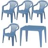 Kinder-Gartenset Kindermonobl. Set Blau - Hellblau, MODERN, Kunststoff (37/61/38cm) - Gardenson