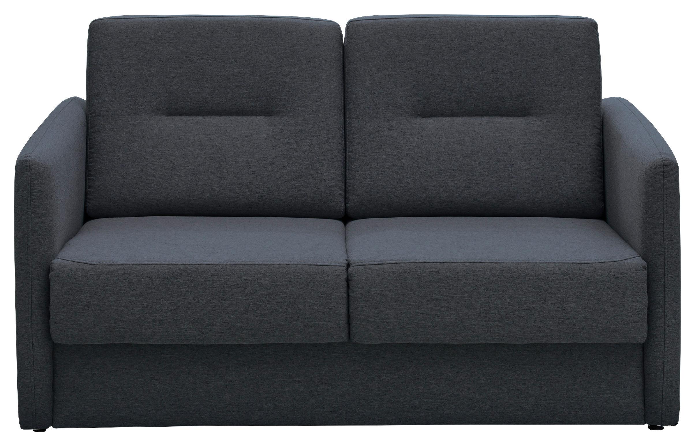 Schlafsofa Regi Anthrazit Mikrofaser B: 147 Cm