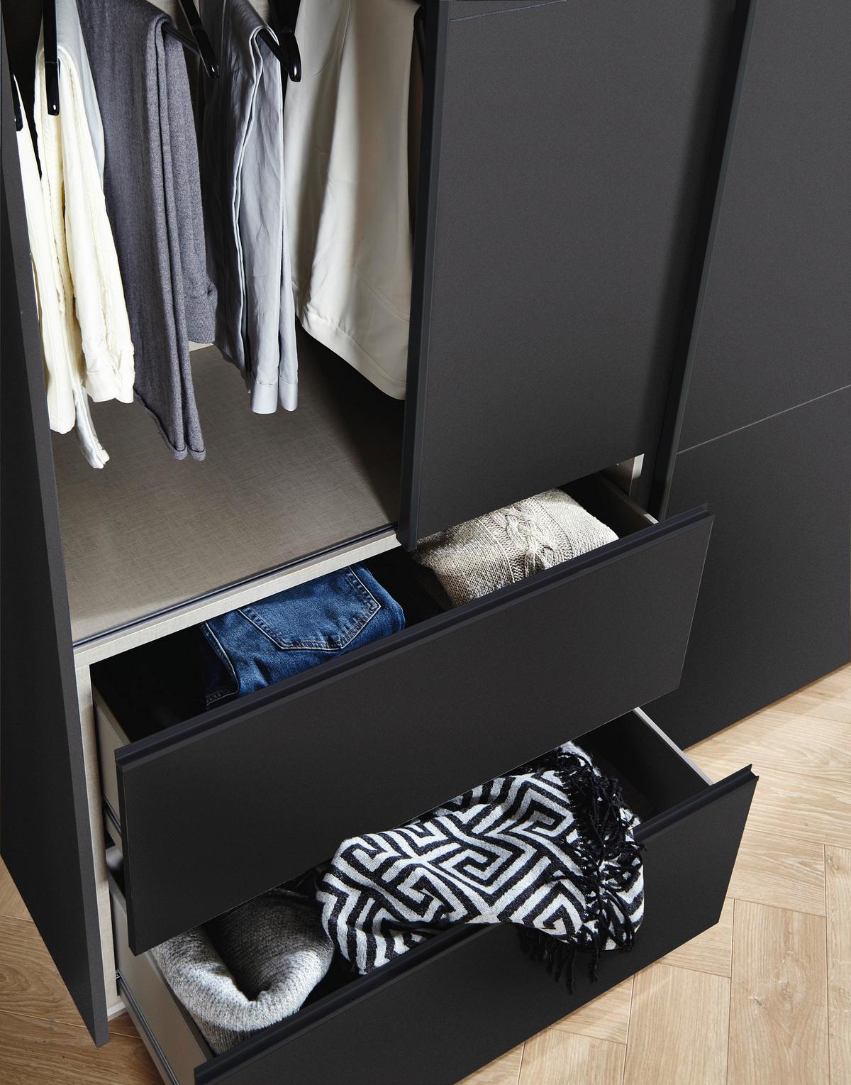 Schwebetürenschrank Stoke Grau B: 131 cm - Grau, MODERN, Holzwerkstoff (131/210/59cm) - Rauch Möbel