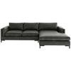 Ecksofa Packo Olivgrün S: 265x160 cm - Schwarz/Olivgrün, Design, Textil (265/160cm) - Livetastic