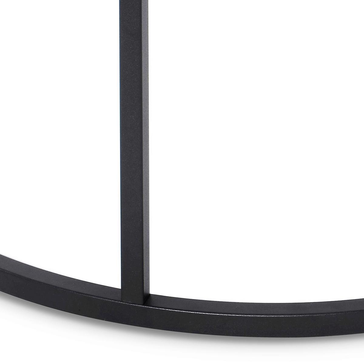 COUCHTISCH Marmor B: 85cm - Schwarz/Weiß, Design, Stein/Metall (85/85/48cm) - MID.YOU