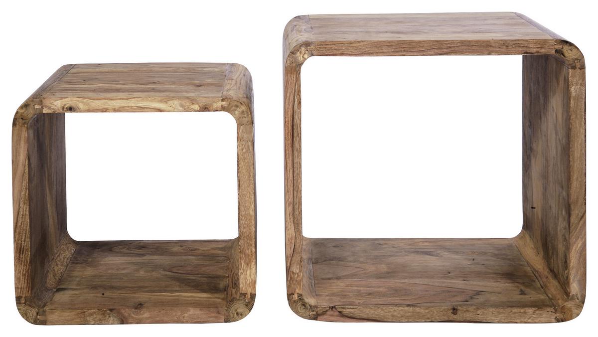 Regal Cuben Square - Sheeshamfarben, Design, Holz - Kare-Design