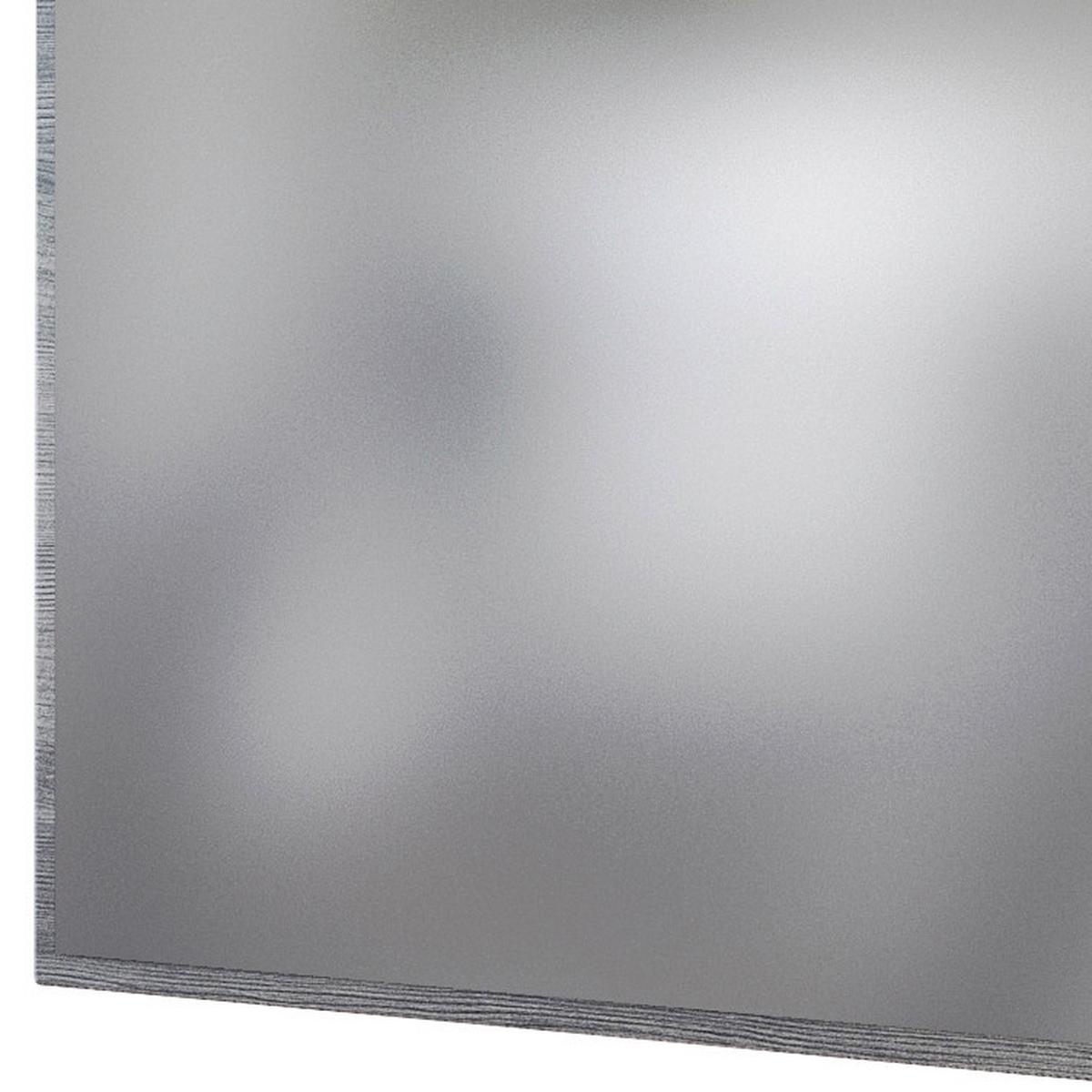 Badspiegel Arezzo Bxh 60x64 Cm Led-Beleuchtung Rahmen Graphit - Silbereichenfarben, Basics, Glas/Holzwerkstoff (60/64/2,5cm) - Held