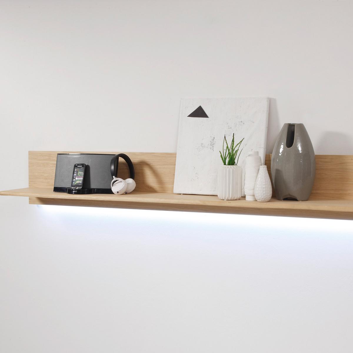 Wohnkombination 4-Tlg. Sena Eichefarben - Eichefarben, Design, Glas/Holz (357/209/51cm) - Livetastic