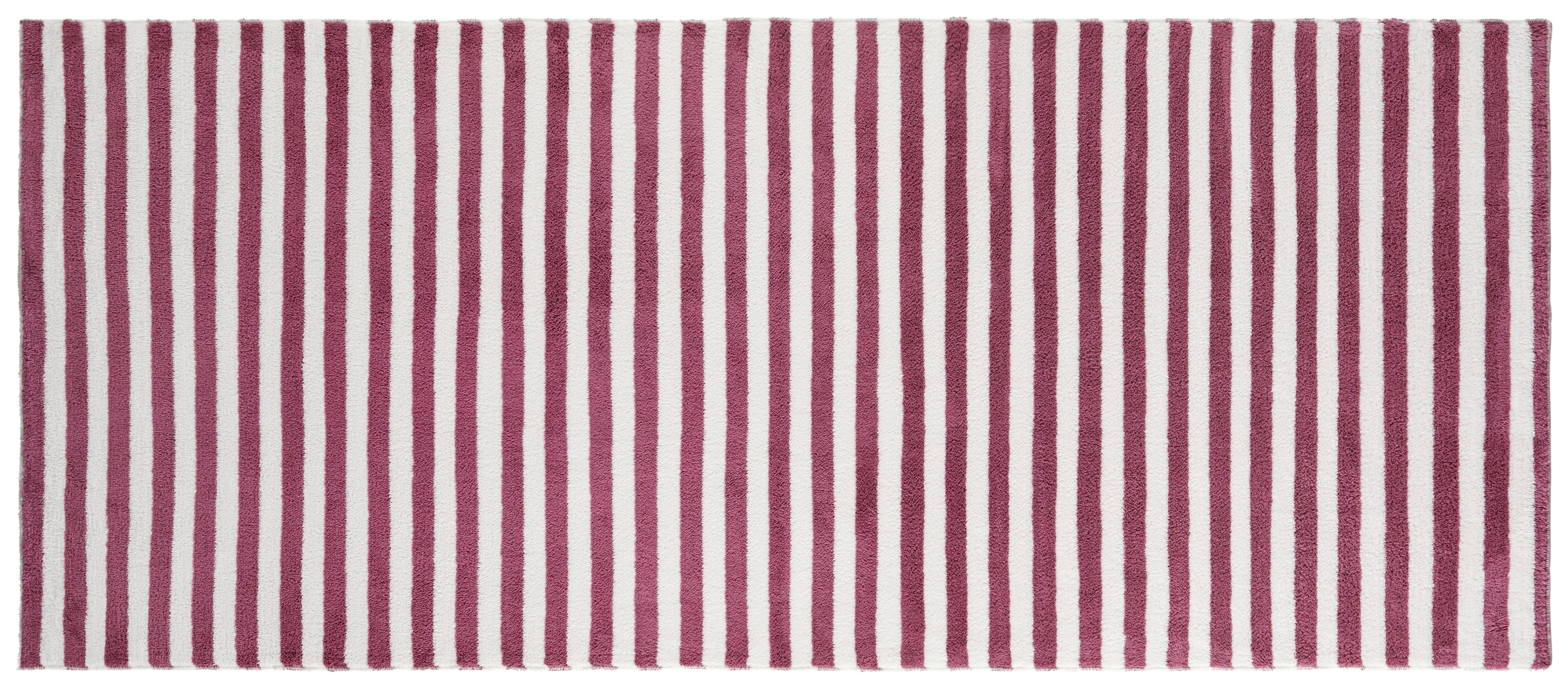 Strandtuch Ibiza - Beere/Weiß, KONVENTIONELL, Textil (70/150cm) - Ondega