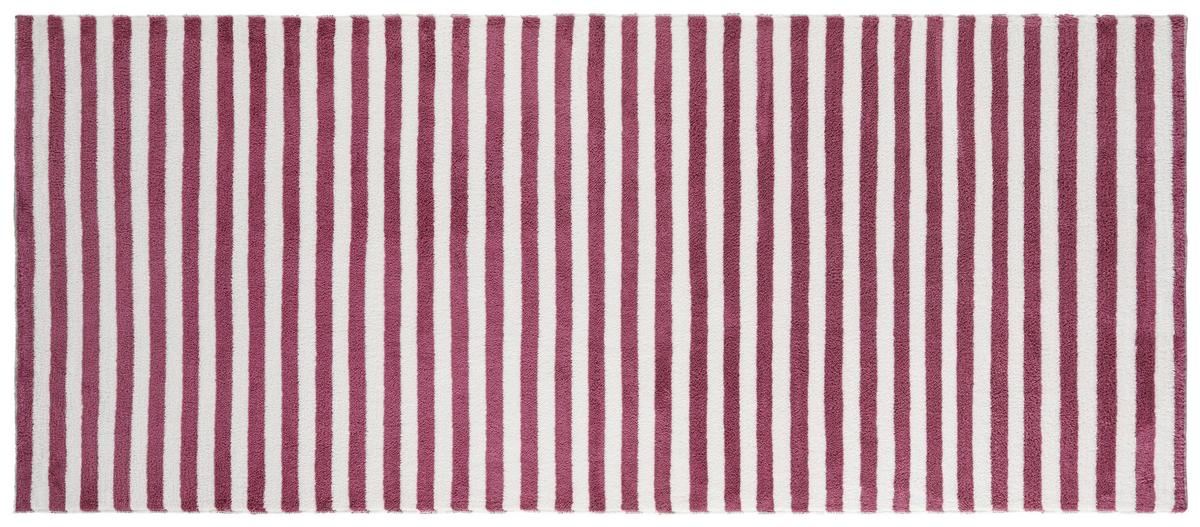 Strandtuch Ibiza - Beere/Weiß, KONVENTIONELL, Textil (70/150cm) - Ondega