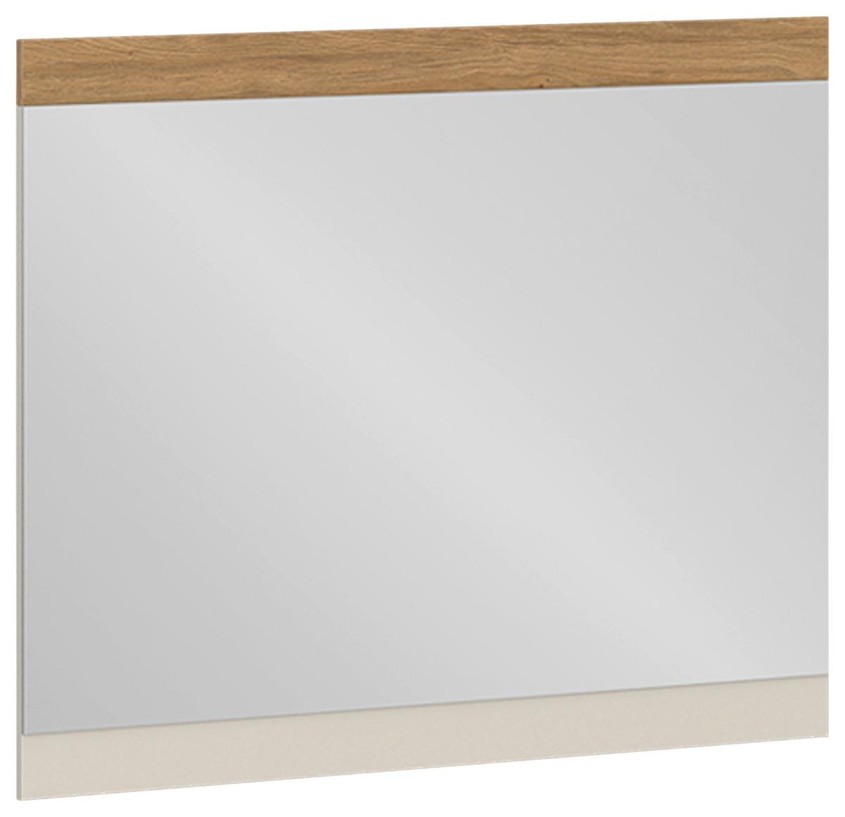 Spiegel Naxxar Eichefarben/kaschmir 59,2 Cm - Kaschmir/Eichefarben, Trend, Glas/Holzwerkstoff (94,2/80/2cm)