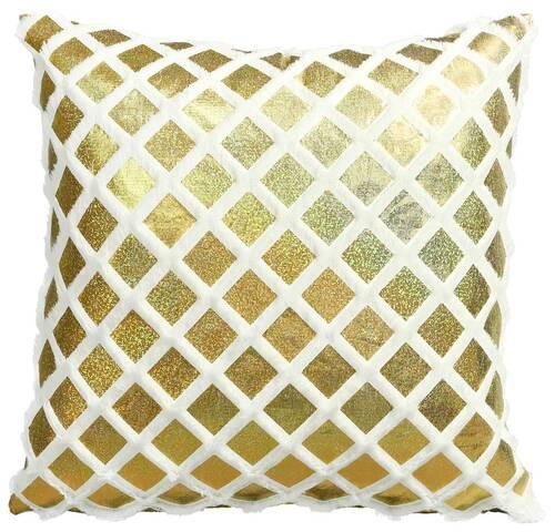 Zierkissen Peaches - Goldfarben, MODERN, Textil (45/45cm) - Luca Bessoni