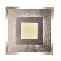 Led-wandleuchte 9021 M Si Window - Silberfarben, Basics, Metall (39/39/5,5cm)