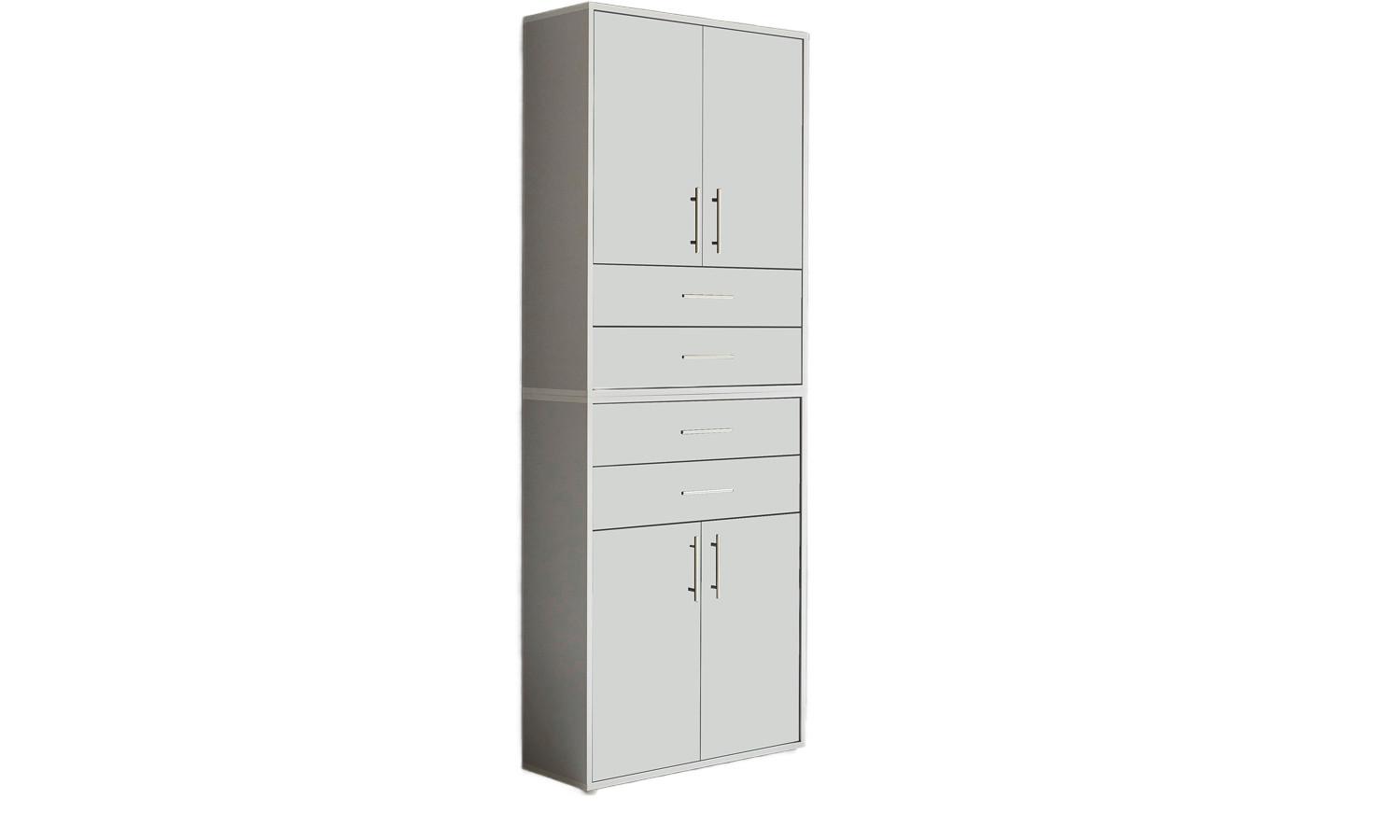 Aktenschrank Office Edition Grau/Weiß, B: 84,4 cm