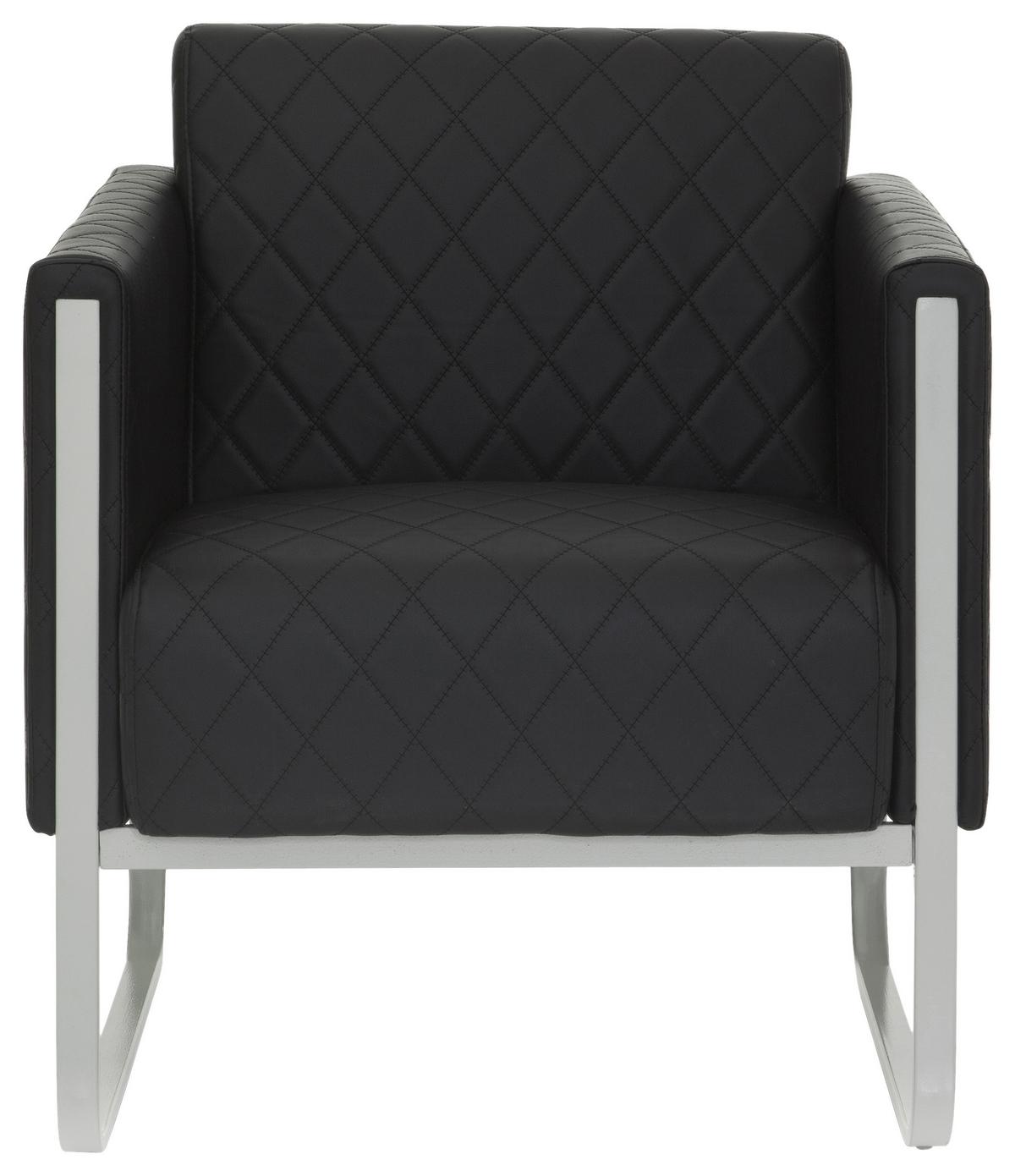 Sessel Aruba Step Schwarz - Hellgrau/Schwarz, MODERN, Textil (67/78/71cm) - MID.YOU