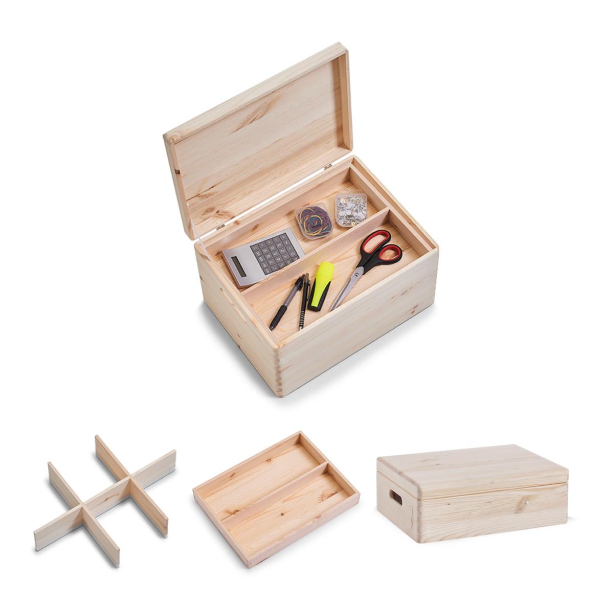 Organizer Naturfarben B : 40 cm - Naturfarben, Basics, Holz (40/14/30cm) - Zeller Present