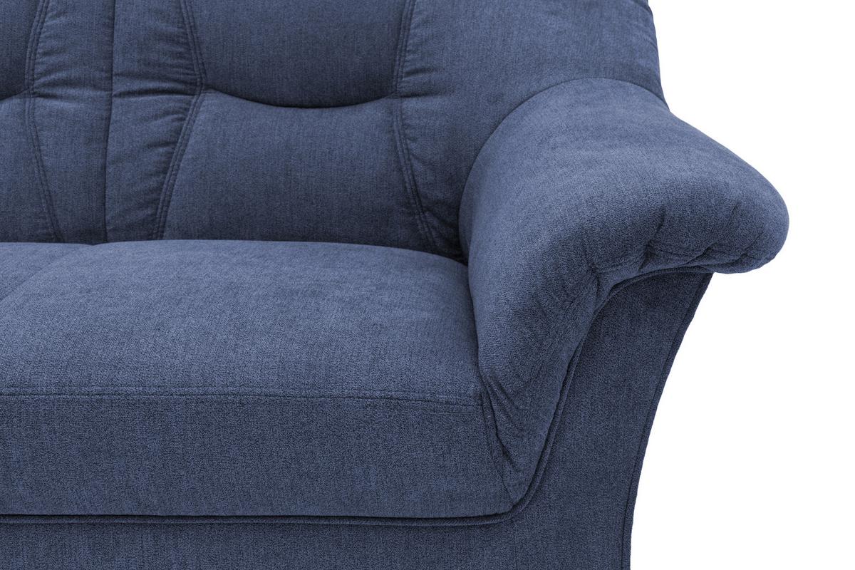 Ecksofa Sarafina Dunkelblau S: 240x190 Cm - Schwarz/Dunkelblau, KONVENTIONELL, Textil (240/190cm) - MID.YOU