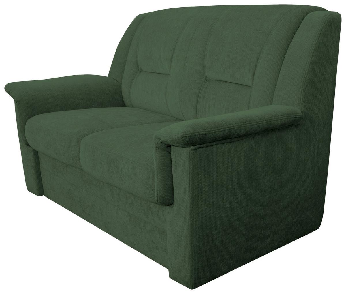 2-SITZER-SOFA Rafael, Dunkelgrün B: 152 cm - Dunkelgrün/Schwarz, Trend, Textil (152/95/95cm)