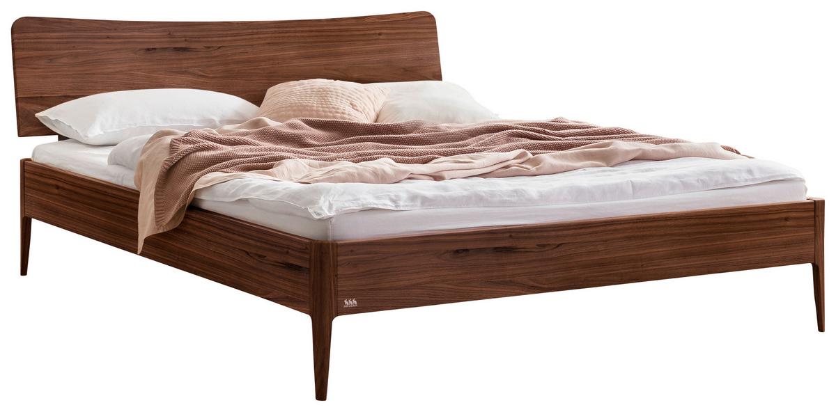 Bett Spezia Nussbaumfarben Lf: 140x200 Cm - Nussbaumfarben, KONVENTIONELL, Holz (140/200cm) - Hasena