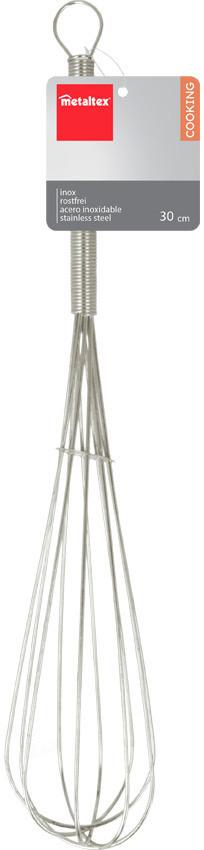 Habverő Cooking - ezüst, fém (29.8/5.3/5.3cm) - Metaltex