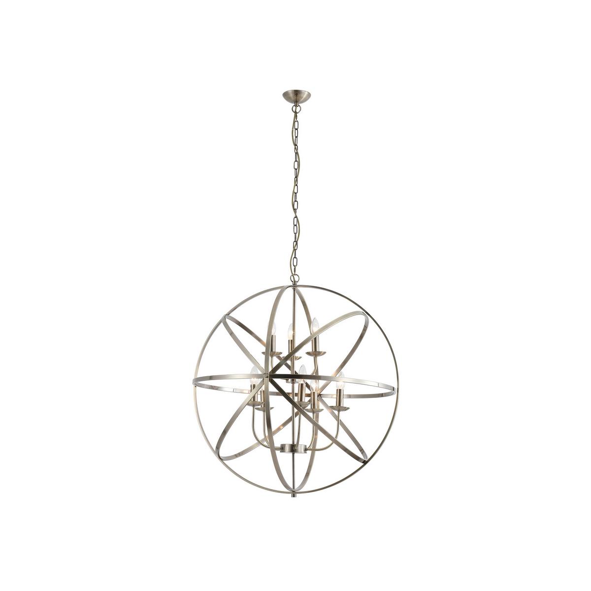 Függőlámpa 2478-8ab Orbit - sárgarézszínű, Design, fém (86/210cm) - Searchlight